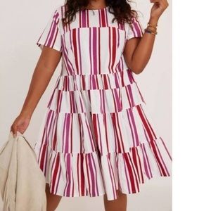 Anthropologie Anwen Tiered Tunic Dress Medium